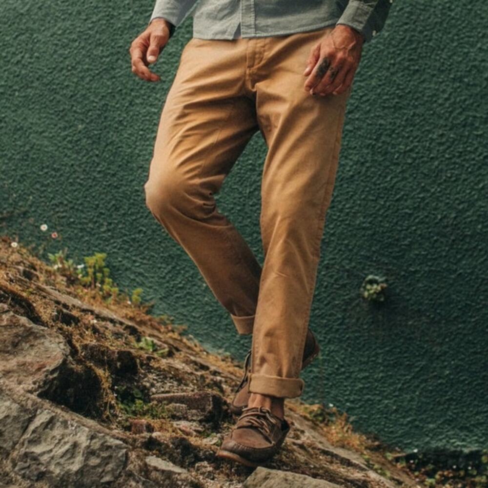 Taylor Stitch Slim Fit Chino Pant Dark Khaki Sz 33